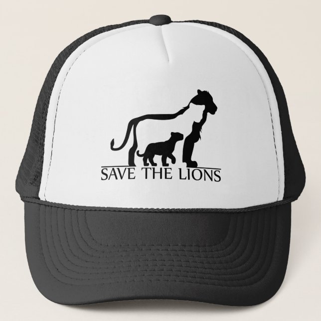 Save the Lions Trucker Hat (Front)