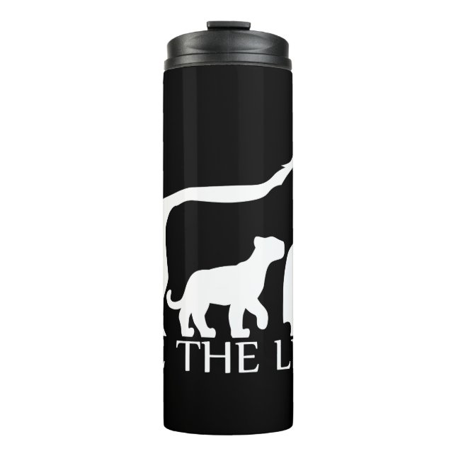 Save the Lions (White) Thermal Tumbler (Front)