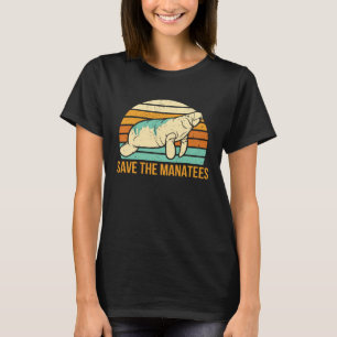 Save the manatees chubby floaty potato animal peac T-Shirt