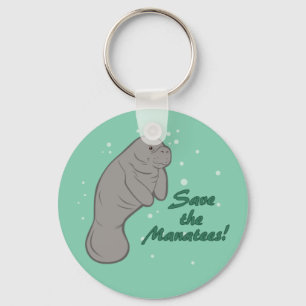 Save the Manatees! Key Ring