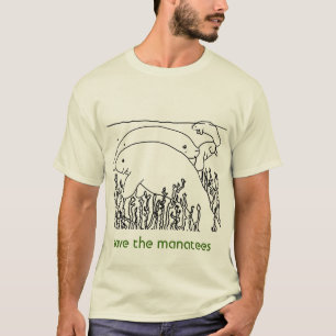 save the manatees mens T-Shirt
