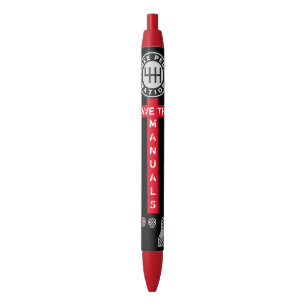 SAVE THE MANUALS BLACK INK PEN