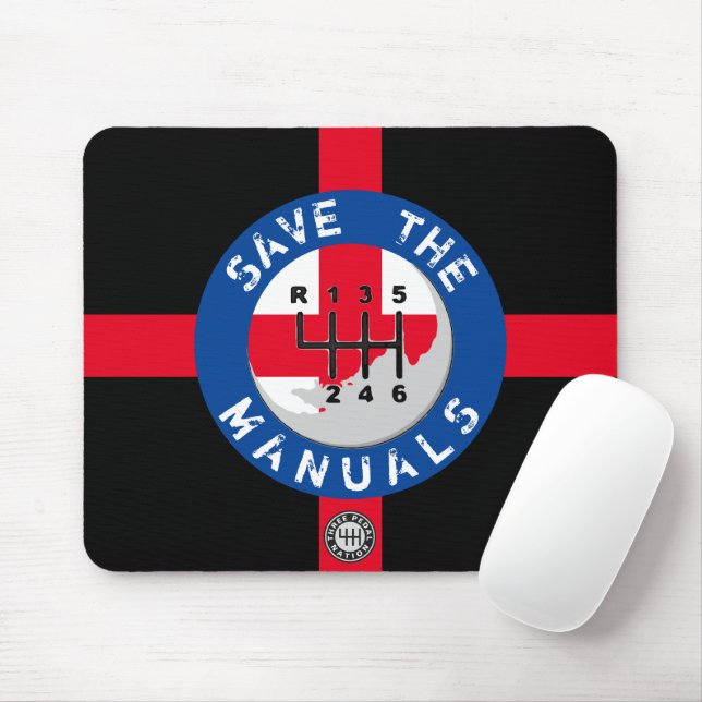 SAVE THE MANUALS MOUSE PAD (With Mouse)