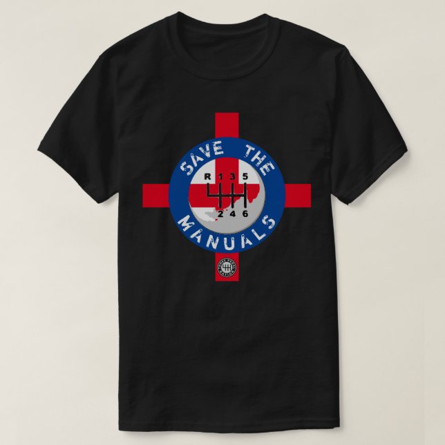 SAVE THE MANUALS T-Shirt (Design Front)