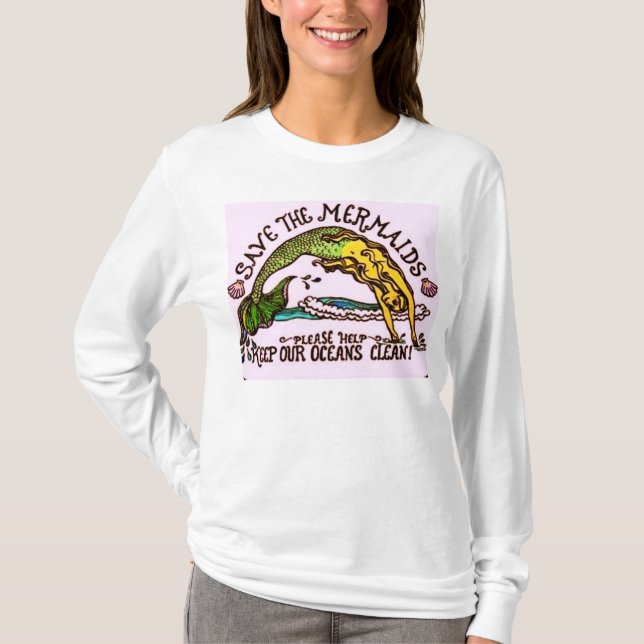 save the mermaids top (Front)