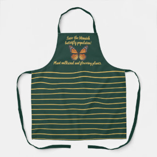 Save the Monarch butterfly Apron