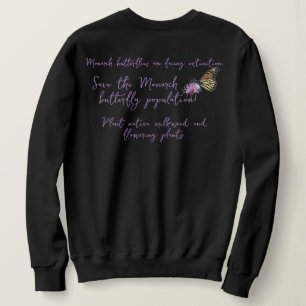 Save the Monarch butterfly Sweatshirt