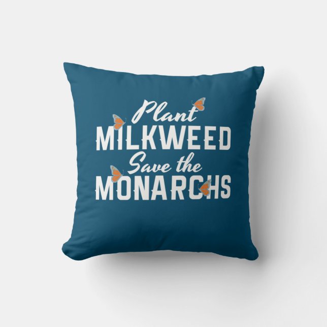 Save The Monarchs Butterfly Cushion (Front)