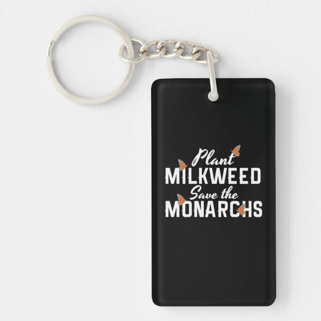 Save The Monarchs Butterfly Key Ring (Front)