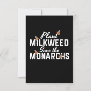 Save The Monarchs Butterfly RSVP Card