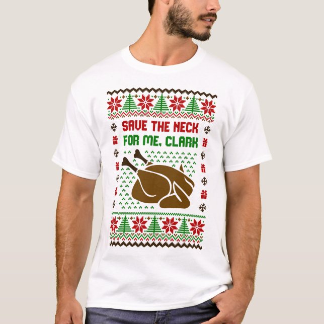 Save The Neck For Me Clark Ugly Sweater (Front)