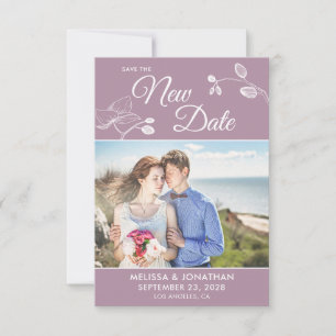 Save The New Date wedding postponement photo