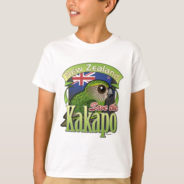 Save the New Zealand Kakapo T-Shirt (Front)