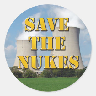 Save The Nukes Classic Round Sticker