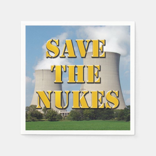 Save The Nukes Napkin (Front)