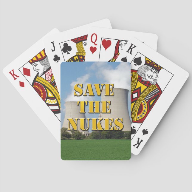 Save The Nukes Playing Cards (Back)