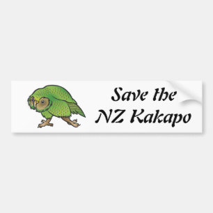 Save the NZ Kakapo – Bumper Sticker