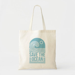 Save the ocean activist quotes beach aesthetic tote bag