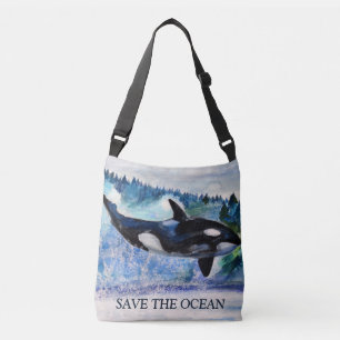 Save The Ocean Custom All-Over-Print Bag