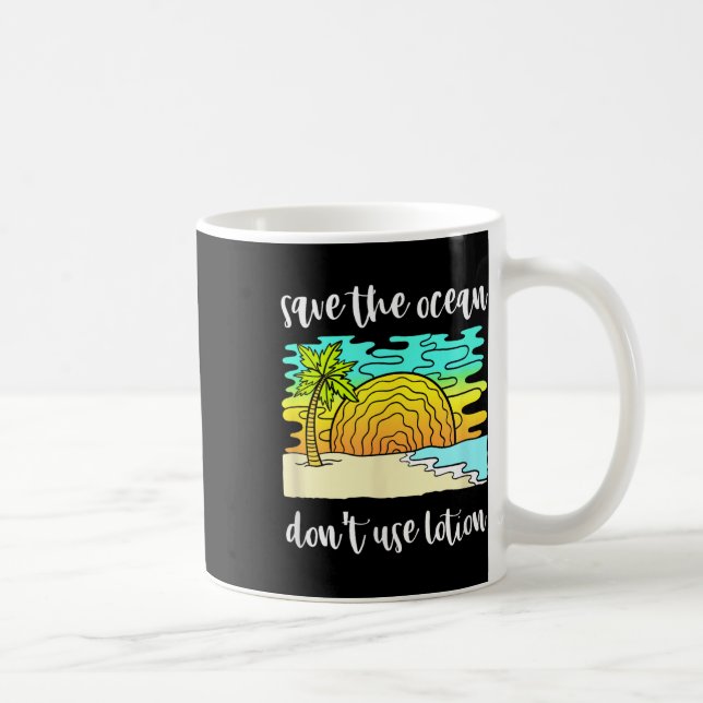 Save The Ocean Environmental Protection  Coffee Mug (Right)
