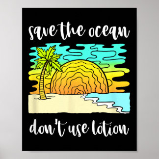 Save The Ocean Environmental Protection  Poster