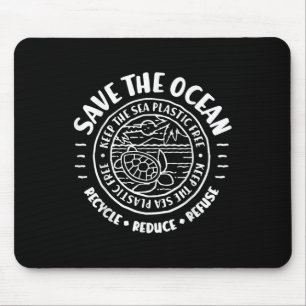 Save The Ocean, Environmental Protection, Scuba Di Mouse Pad