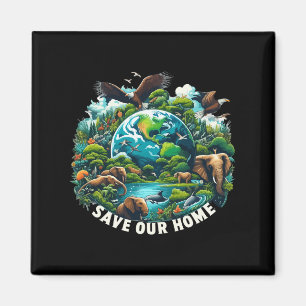 Save The Ocean Save Our Home Earth Day Nature Love Magnet