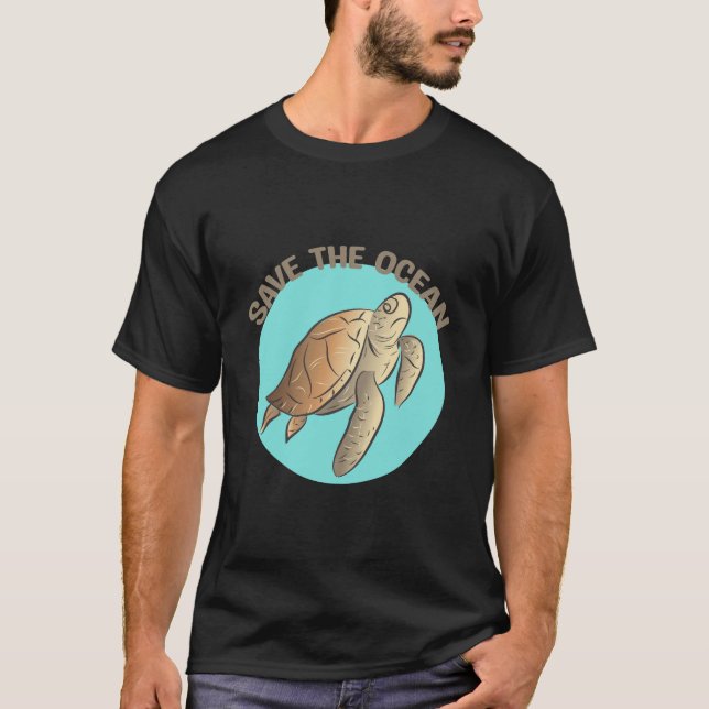 Save The Ocean Sign T-Shirt (Front)
