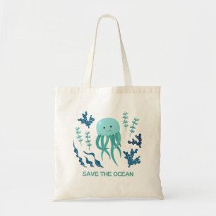 Save the ocean tote bag