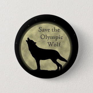 Save the Olympic Wolf 6 Cm Round Badge