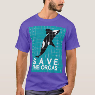 Save The Orcas Killer Whale Sea Panda 4 T-Shirt