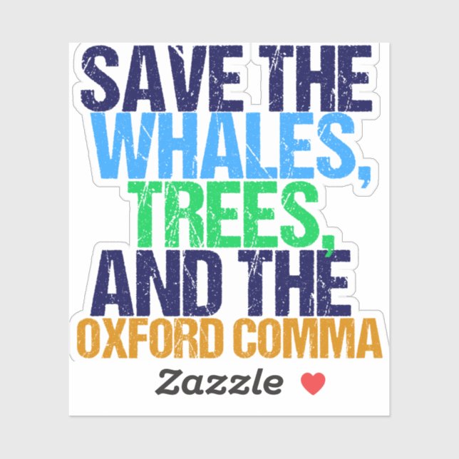 Save the Oxford Comma Humour (Sheet)