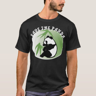 Save The Panda Environmental Postage Stamps T-Shirt