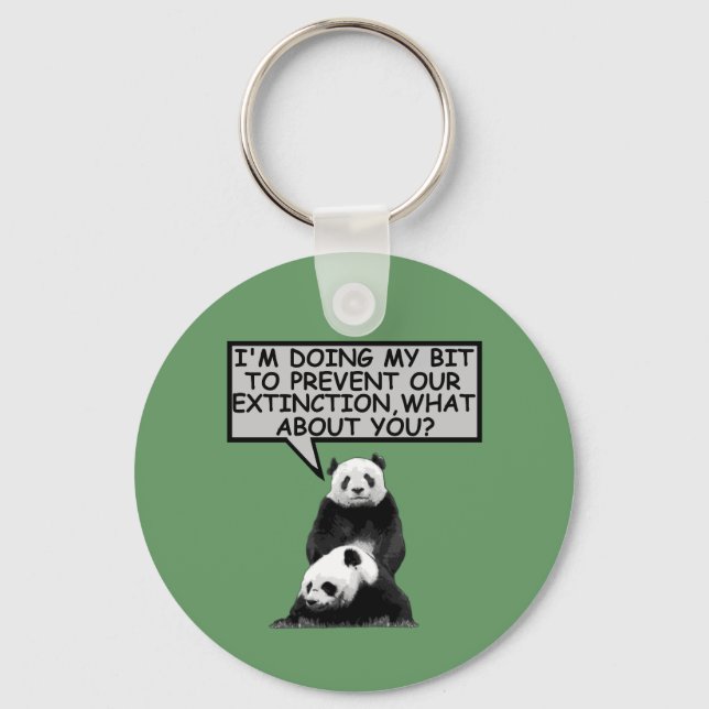 Save the Panda Key Ring (Front)
