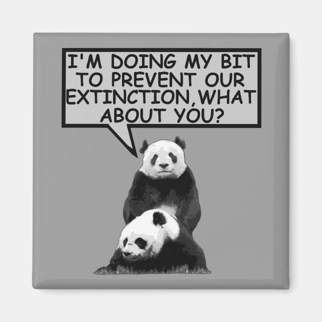 Save the Panda Magnet (Front)