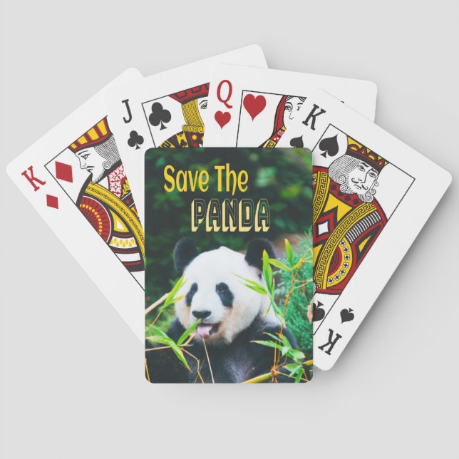 Save The Panda Playing Cards (Back)
