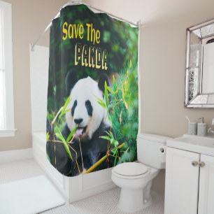 Save The Panda Shower Curtain
