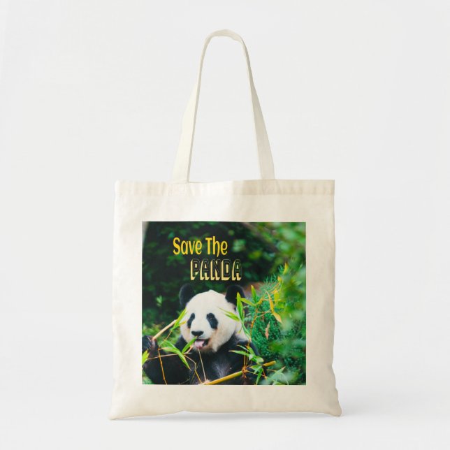Save The Panda Tote Bag (Front)