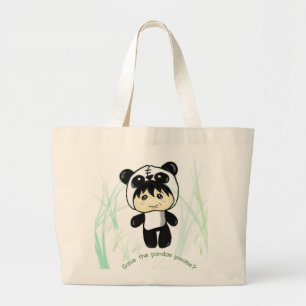 Save the Pandas please? Large Tote Bag
