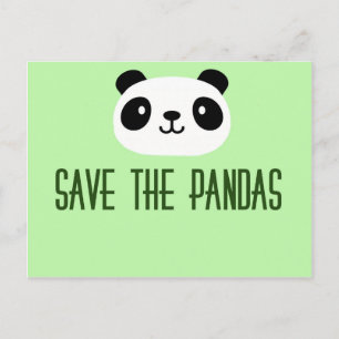 Save The Pandas Postcard