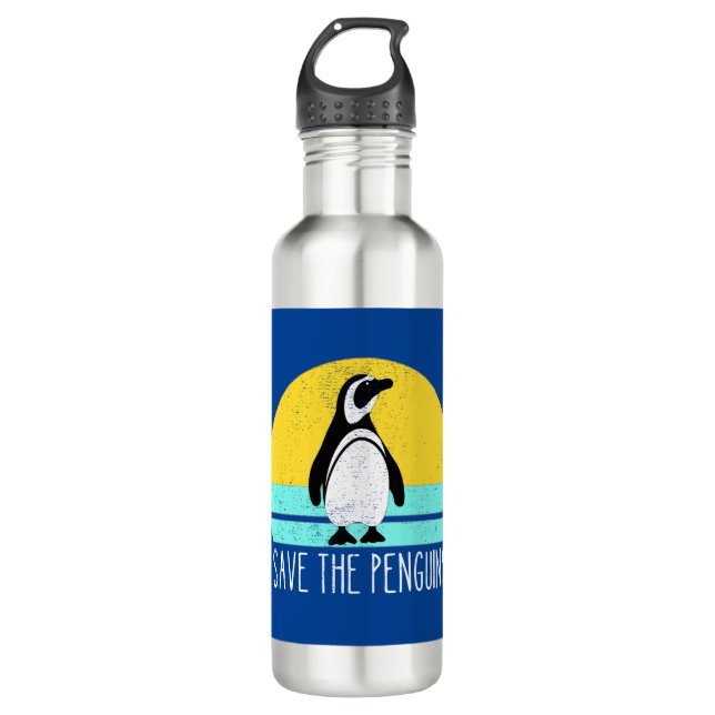 Save The Penguins 710 Ml Water Bottle (Front)