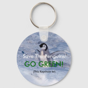 Save The Penguins Key Ring