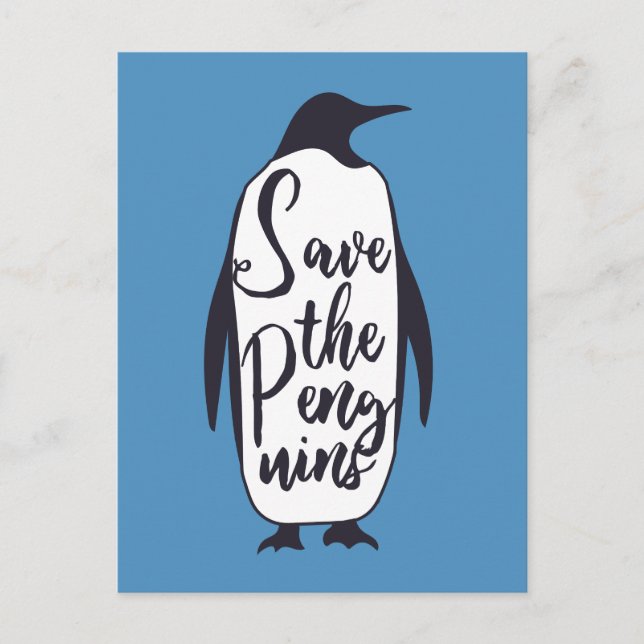 Save the Penguins Postcard (Front)