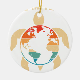 save the planet ceramic ornament