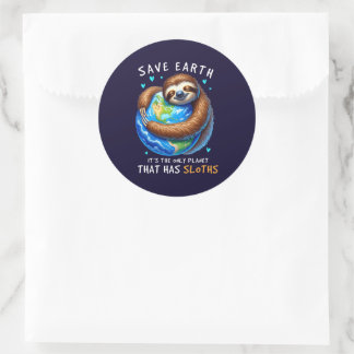 Save The Planet Classic Round Sticker