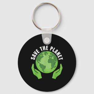 Save The Planet Climate Protection, Nature Protect Key Ring