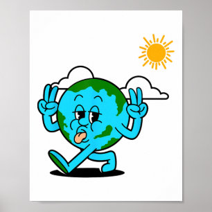 Save The Planet Earth Day Environment Nature Lover Poster