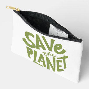 Save the Planet Eco Design Accessory Pouch