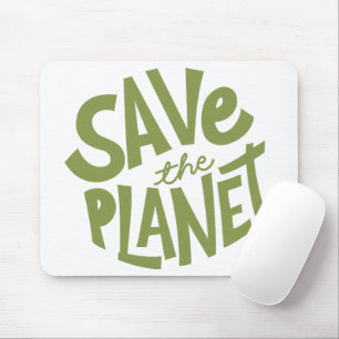 Save the Planet Eco Design Mouse Pad