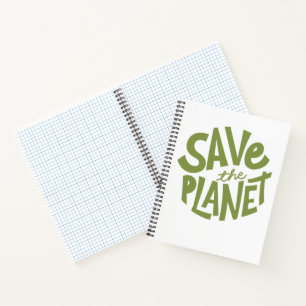 Save the Planet Eco Design Notebook